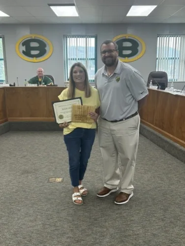 Brooke BOE honors state champion coach, student achievements